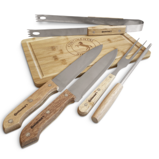 Kit Churrasco 5 Peças com Estojo