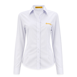 CAMISA SOCIAL FEMININA CONTINENTAL BRANCA