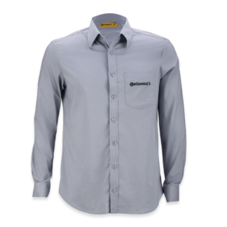 CAMISA SOCIAL MASCULINA CONTINENTAL CINZA